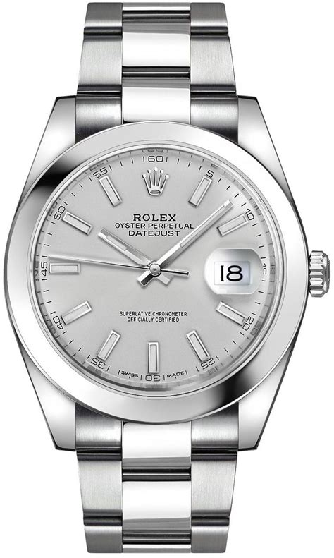 silver watch rolex|rolex silver watches for men.